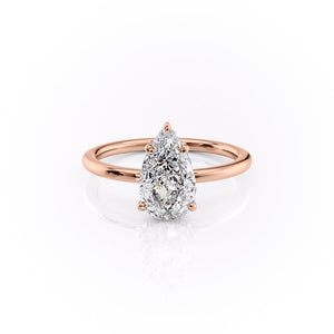 The Margot Set With A 1.5 Carat Pear Moissanite
