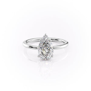 The Margot Set With A 3 Carat Pear Lab Diamond