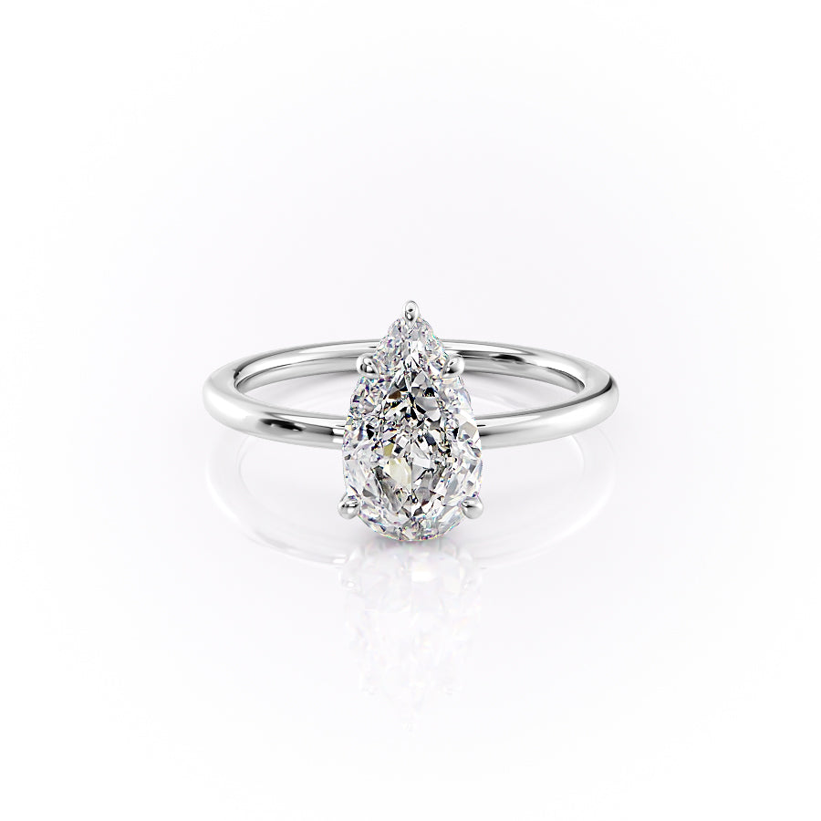 The Margot Set With A 3.5 Carat Pear Moissanite