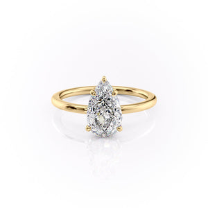 The Margot Set With A 1.5 Carat Pear Moissanite