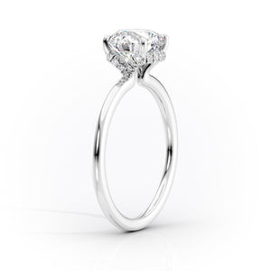 The Margot Set With A 3 Carat Oval Lab Diamond
