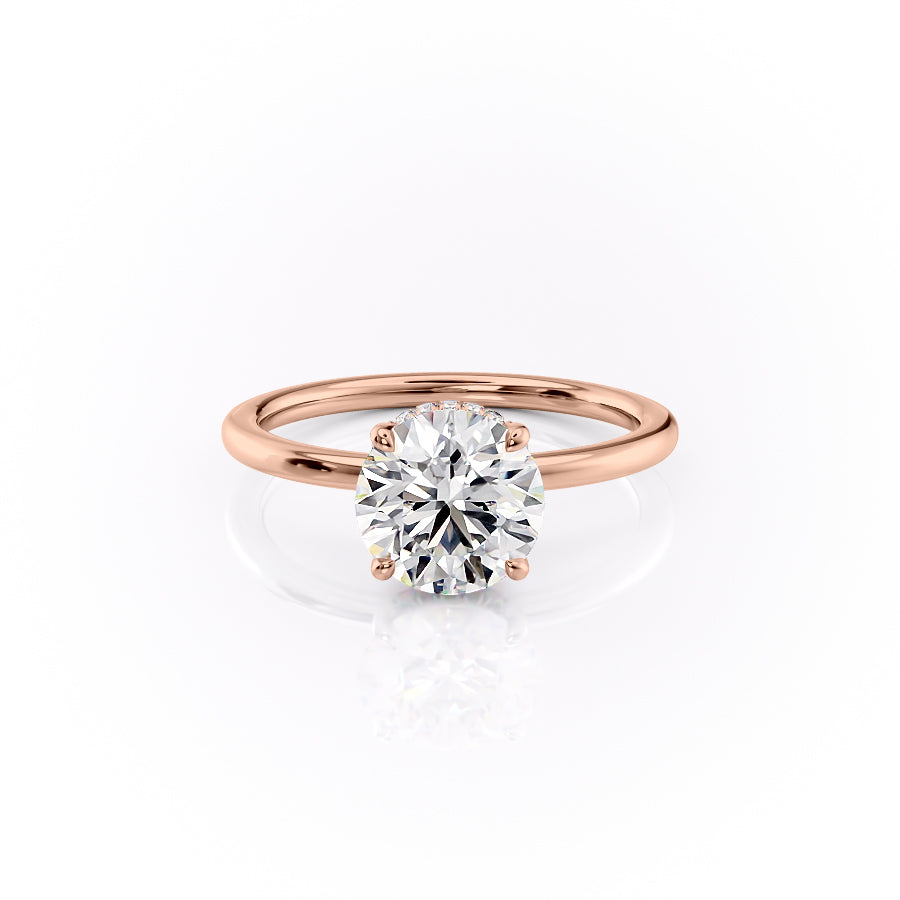 The Margot Set With A 3.5 Carat Round Moissanite