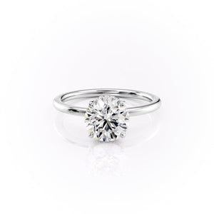 The Margot Set With A 2.5 Carat Round Moissanite