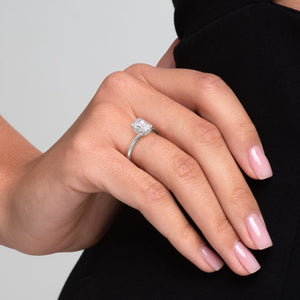 The Margot Set With A 4.5 Carat Radiant Moissanite