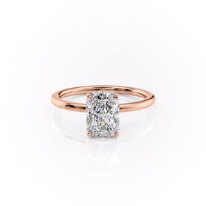 The Margot Set With A 1 Carat Radiant Lab Diamond