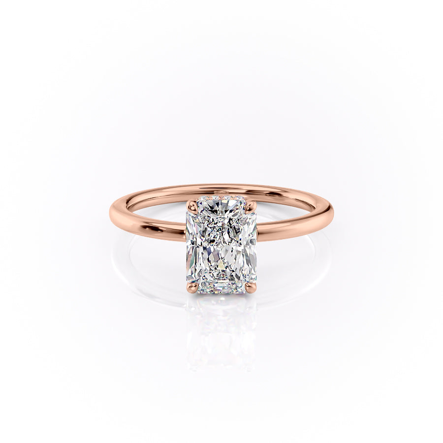 The Margot Set With A 4.5 Carat Radiant Moissanite