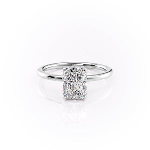The Margot Set With A 2.5 Carat Radiant Moissanite