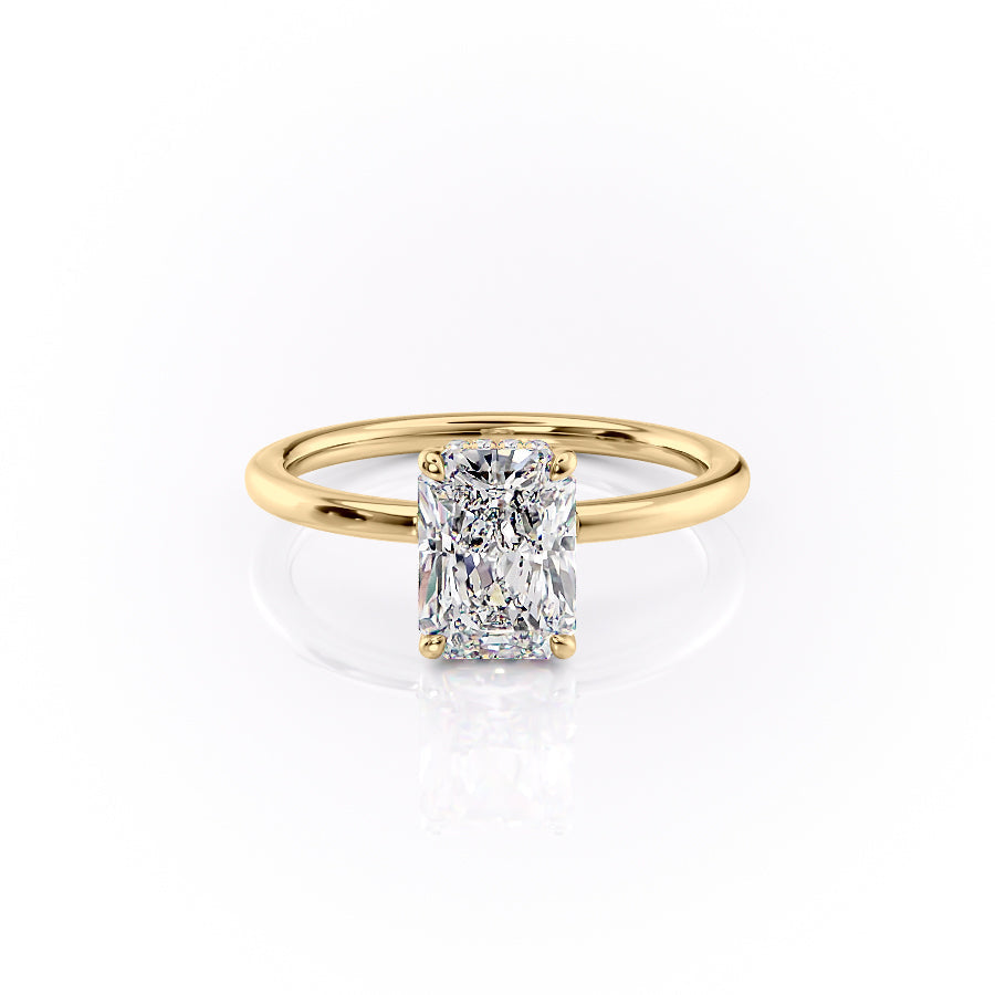 The Margot Set With A 3.5 Carat Radiant Moissanite