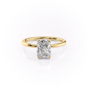 The Margot Set With A 1.5 Carat Radiant Lab Diamond