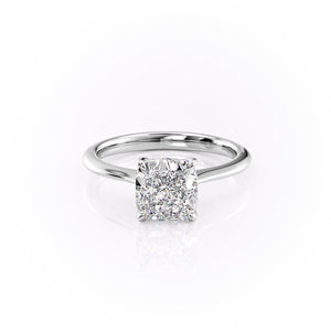 The Katelyn Set With A 2 Carat Cushion Lab Diamond