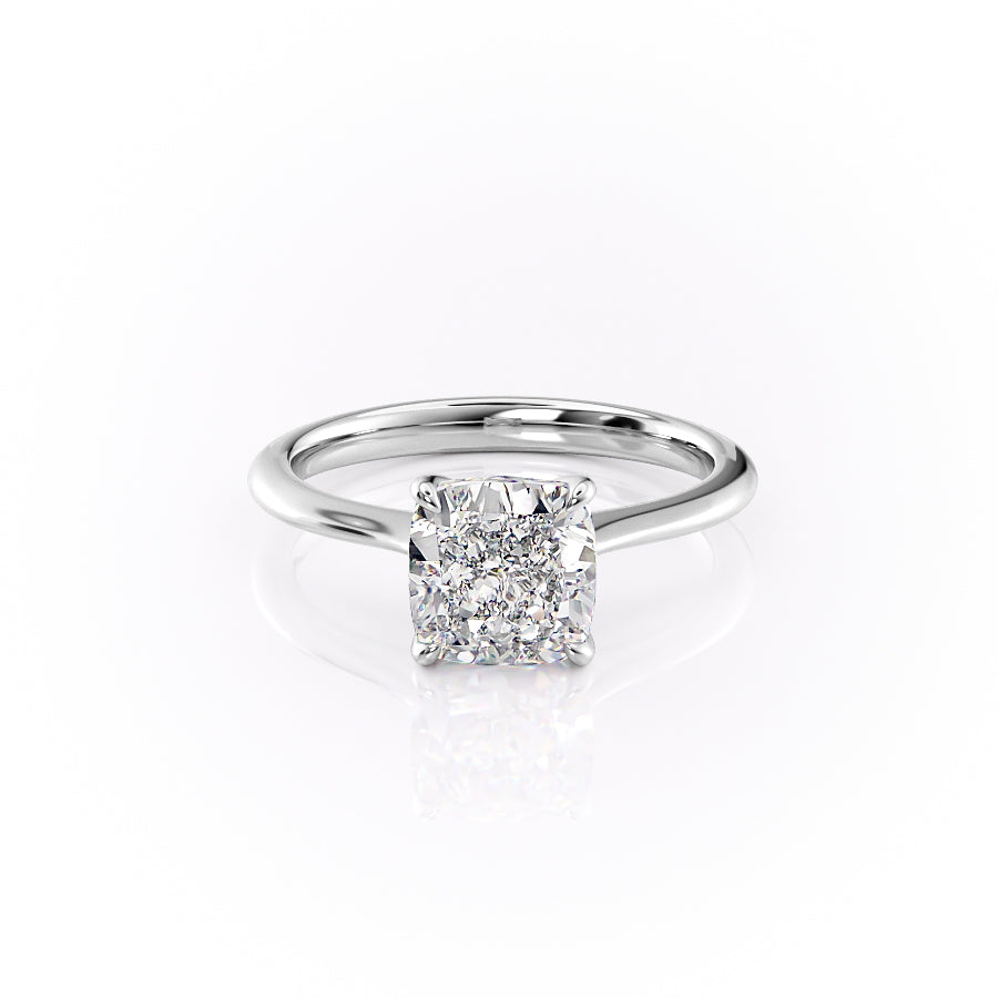 The Katelyn Set With A 2.5 Carat Cushion Lab Diamond