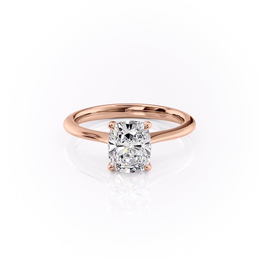 The Katelyn Set With A 1 Carat Elongated Cushion Lab Diamond