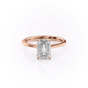 The Katelyn Set With A 1.5 Carat Emerald Lab Diamond
