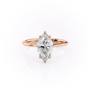 The Katelyn Set With A 3 Carat Marquise Lab Diamond