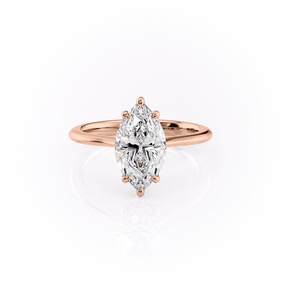The Katelyn Set With A 2 Carat Marquise Lab Diamond