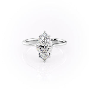 The Katelyn Set With A 2 Carat Marquise Lab Diamond