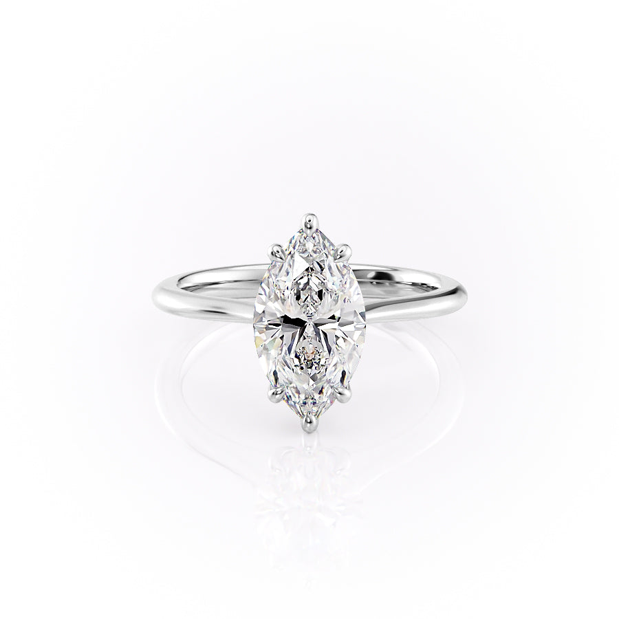 The Katelyn Set With A 1 Carat Marquise Lab Diamond