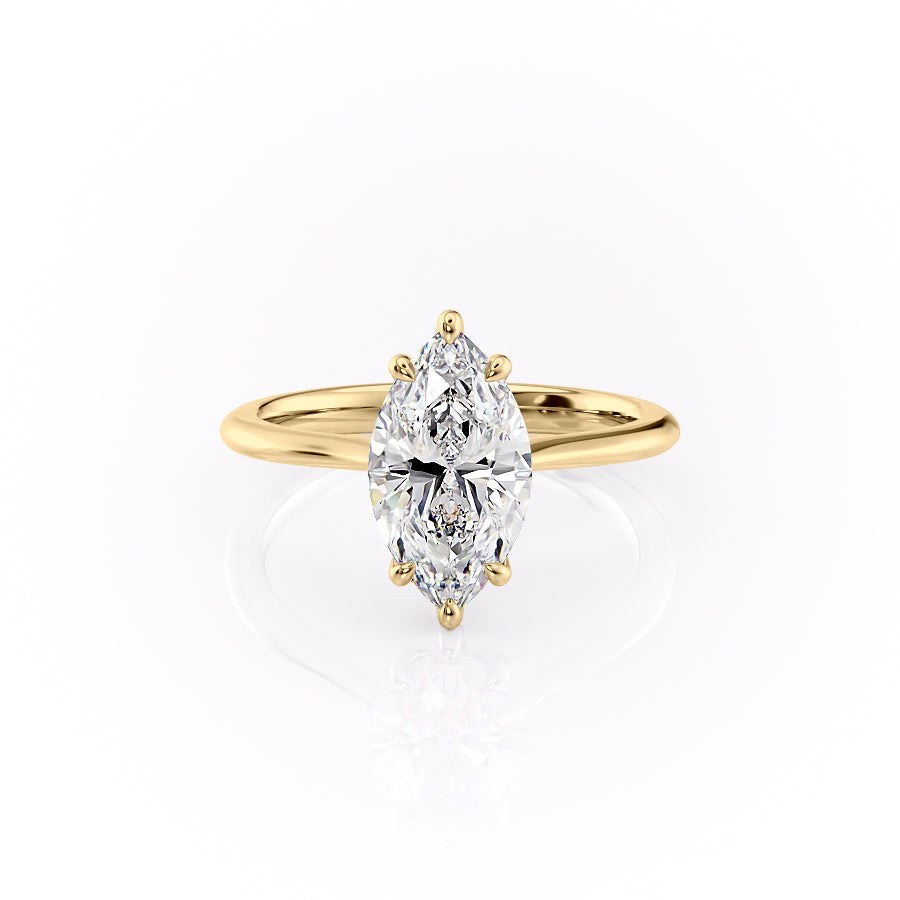 The Katelyn Set With A 3 Carat Marquise Lab Diamond