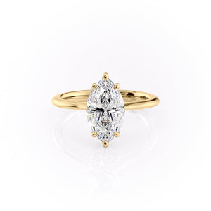 The Katelyn Set With A 2 Carat Marquise Lab Diamond