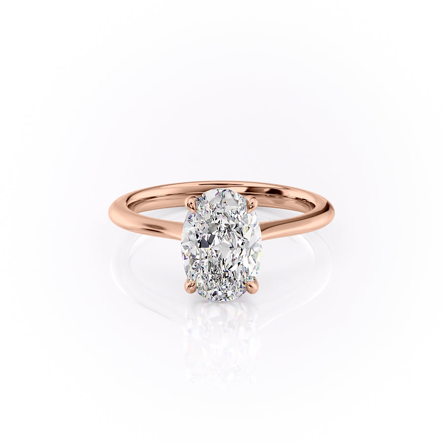 The Katelyn Set With A 3 Carat Oval Lab Diamond