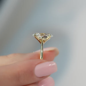 The Katelyn Set With A 2 Carat Oval Lab Diamond