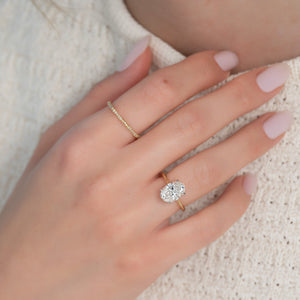 The Katelyn Set With A 2 Carat Oval Lab Diamond