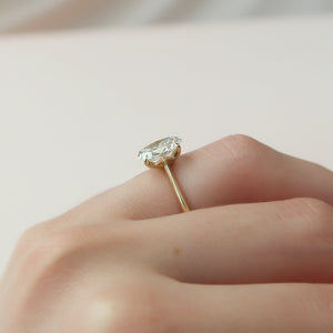 The Katelyn Set With A 2 Carat Oval Lab Diamond