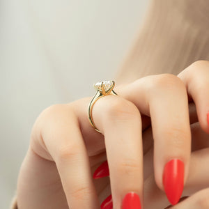 The Katelyn Set With A 2 Carat Oval Lab Diamond