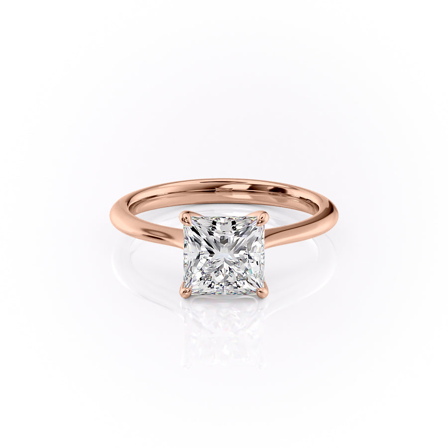 The Katelyn Set With A 1.5 Carat Princess Lab Diamond
