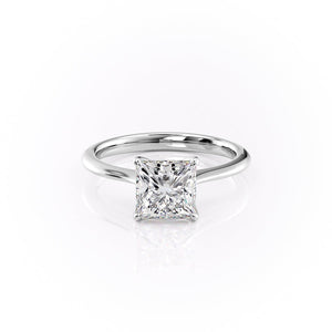 The Katelyn Set With A 3 Carat Princess Lab Diamond