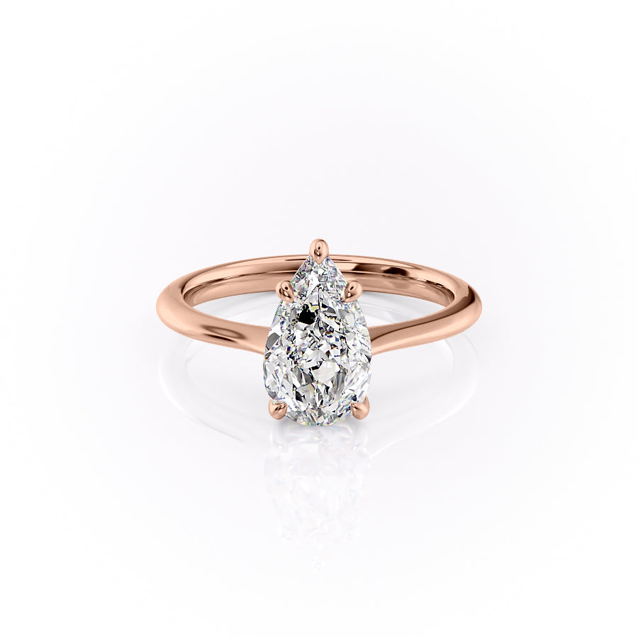 The Katelyn Set With A 1.5 Carat Pear Lab Diamond