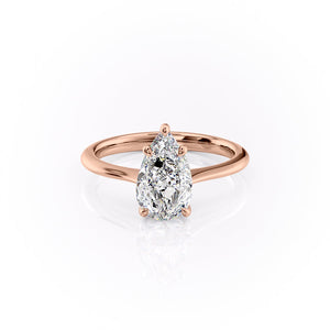 The Katelyn Set With A 1.5 Carat Pear Lab Diamond