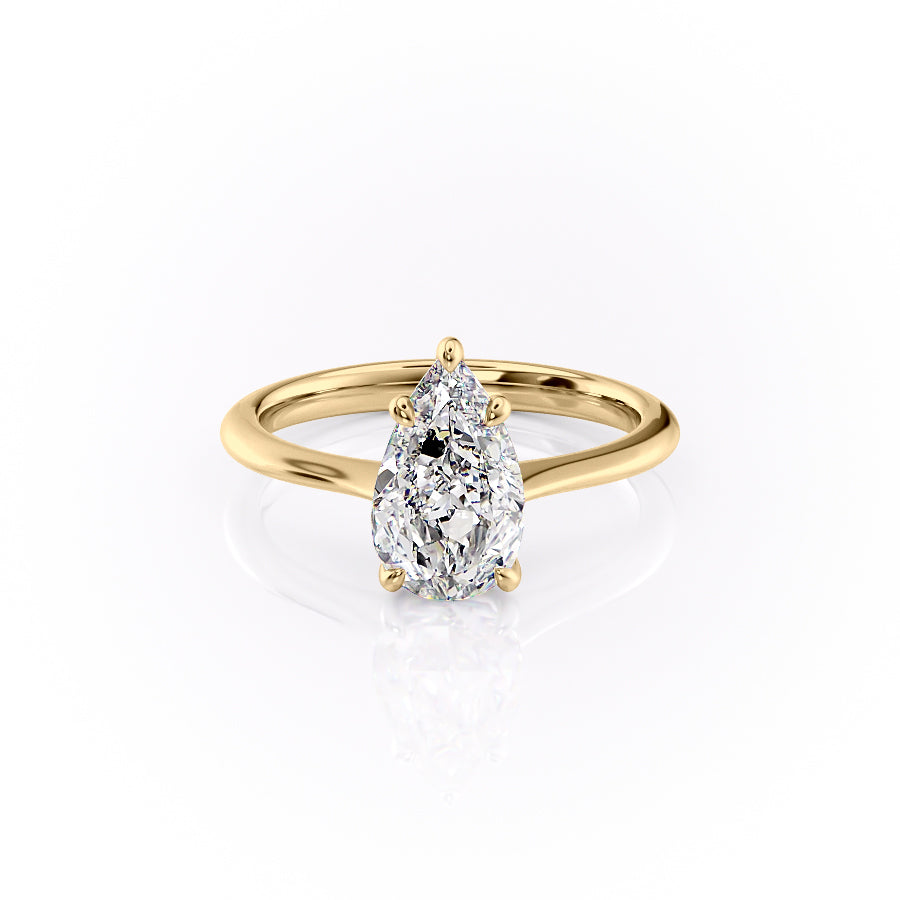 The Katelyn Set With A 2 Carat Pear Lab Diamond