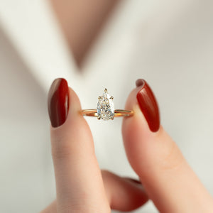 The Katelyn Set With A 2 Carat Pear Lab Diamond