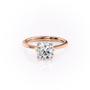 The Katelyn Set With A 2 Carat Round Lab Diamond