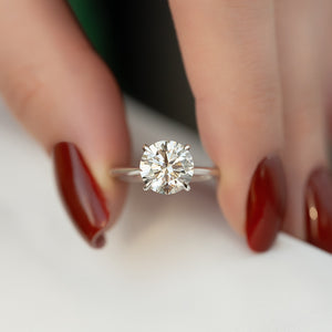 The Katelyn Set With A 2 Carat Round Lab Diamond