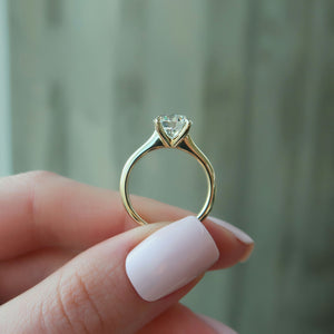 The Katelyn Set With A 2 Carat Round Lab Diamond