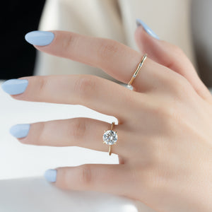 The Katelyn Set With A 2 Carat Round Lab Diamond