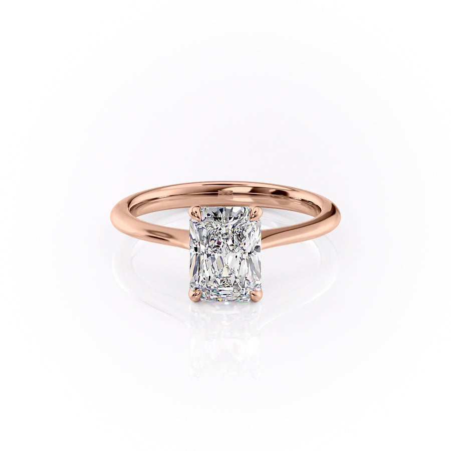 The Katelyn Set With A 3 Carat Radiant Lab Diamond