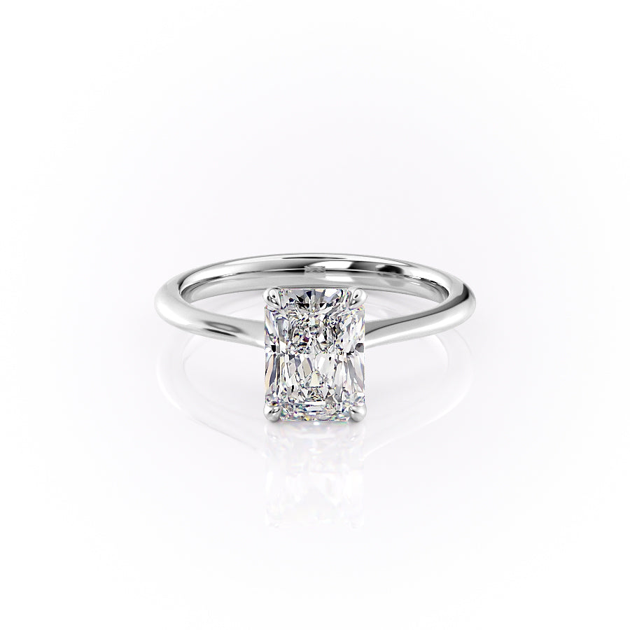 The Katelyn Set With A 1 Carat Radiant Lab Diamond