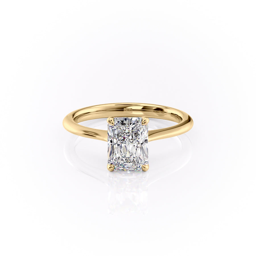The Katelyn Set With A 3 Carat Radiant Lab Diamond