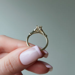 The Stephanie Set With A 1 Carat Oval Lab Diamond