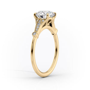 The Stephanie Set With A 1 Carat Oval Lab Diamond