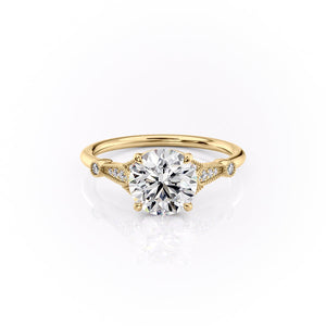 The Stephanie Set With A Round Lab Diamond