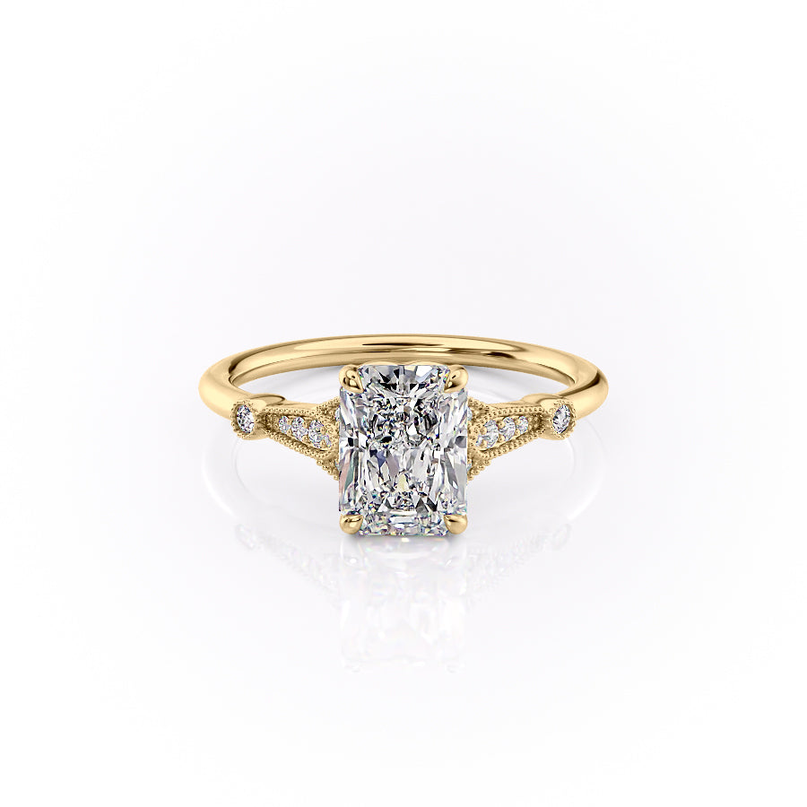 The Stephanie Set With A Radiant Lab Diamond