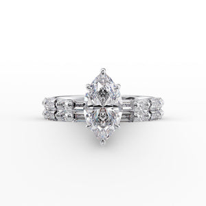 The Patricia Set With A 2 Carat Marquise Lab Diamond