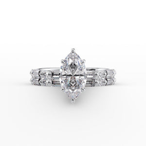 The Patricia Set With A 2 Carat Marquise Lab Diamond