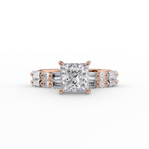 The Patricia Set With A 3 Carat Princess Lab Diamond
