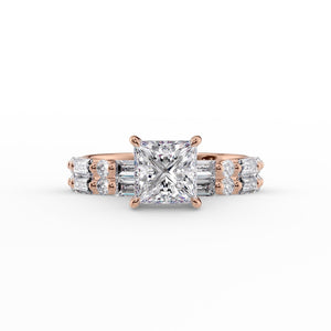The Patricia Set With A 5 Carat Princess Moissanite