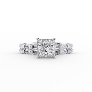 The Patricia Set With A 3 Carat Princess Lab Diamond
